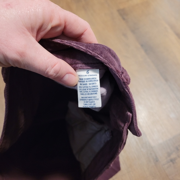 Purple Corduroy skinny pants - Picture 3 of 5